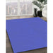 Machine Washable Transitional Light Slate Blue Rug in a Family Room, wshpat2352blu