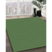 Machine Washable Transitional Green Rug in a Family Room, wshpat2352grn