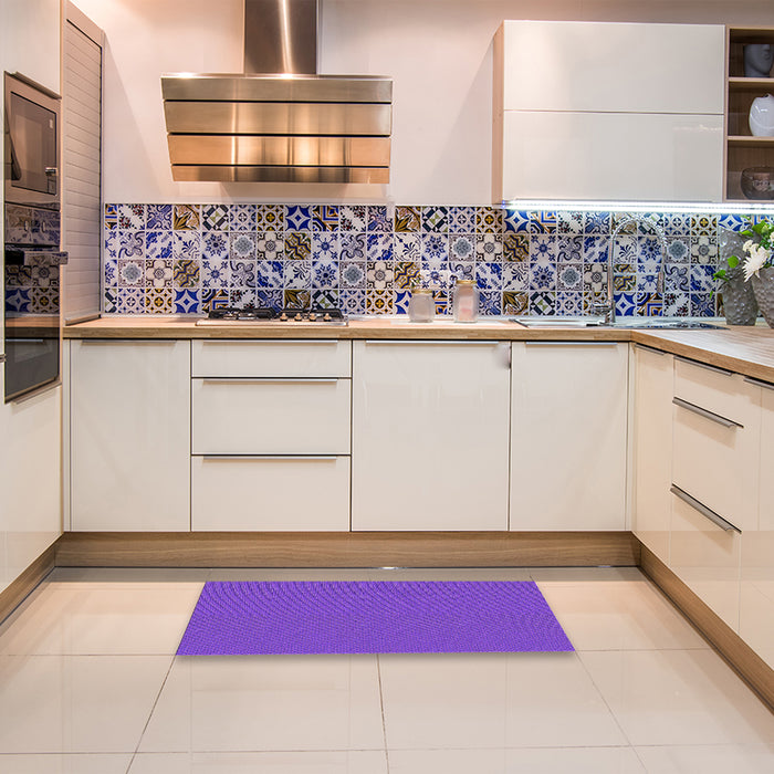 Patterned Neon Purple Rug in a Kitchen, pat2352pur