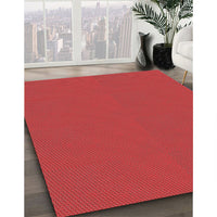 Patterned Red Rug, pat2352rd