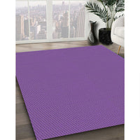 Patterned Bright Purple Novelty Rug, pat2352