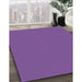 Patterned Bright Purple Novelty Rug in Family Room, pat2352