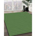 Patterned Apple Green Rug in Family Room, pat2353grn