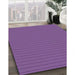 Patterned Bright Purple Novelty Rug in Family Room, pat2353