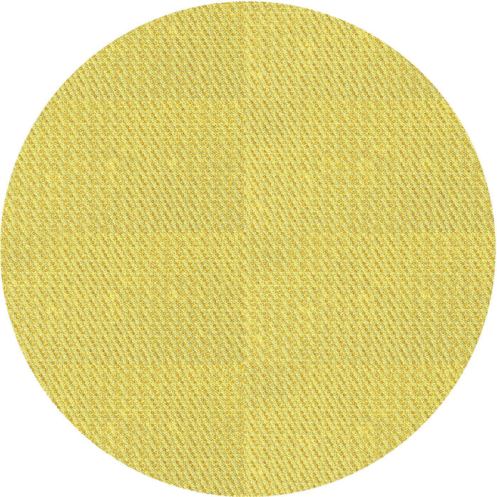 Square Machine Washable Transitional Yellow Rug in a Living Room, wshpat2354yw