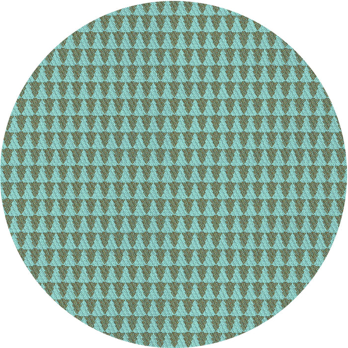 Square Patterned Hazel Green Rug, pat2355lblu