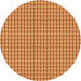 Square Patterned Orange Rug, pat2355org