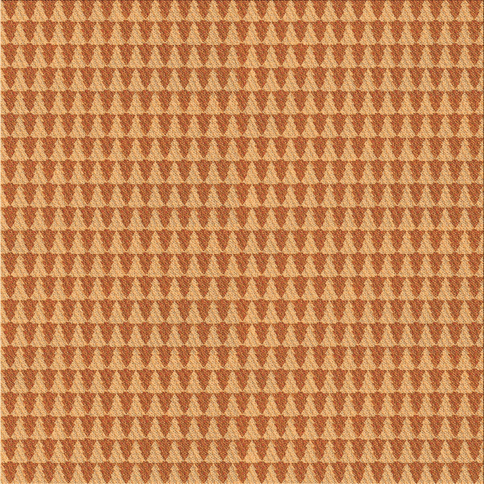 Round Patterned Orange Rug, pat2355org