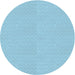 Square Patterned Iceberg Blue Rug, pat2356lblu