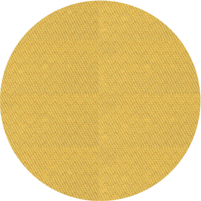 Square Machine Washable Transitional Yellow Rug in a Living Room, wshpat2356yw