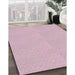 Machine Washable Transitional Purple Pink Rug in a Family Room, wshpat2356