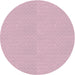 Sideview of Patterned Purple Pink Novelty Rug, pat2356