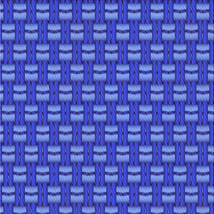 Round Patterned Blue Rug, pat2357pur