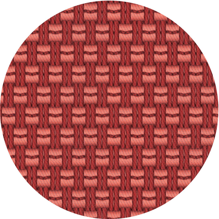 Square Machine Washable Transitional Red Rug in a Living Room, wshpat2357rd