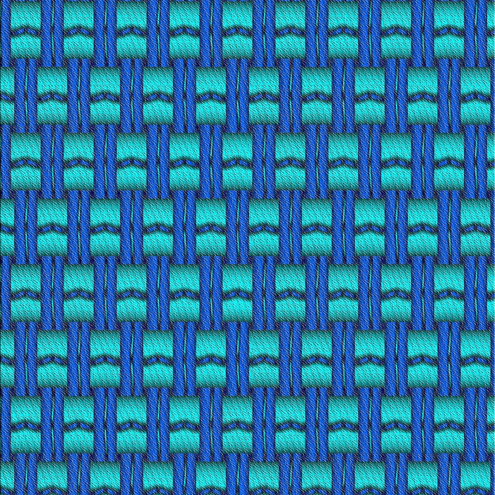 Patterned Blue Novelty Rug, pat2357