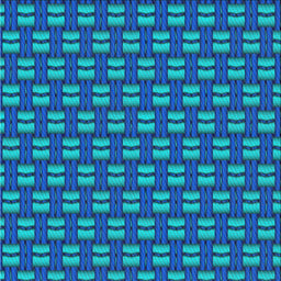 Square Patterned Blue Novelty Rug, pat2357
