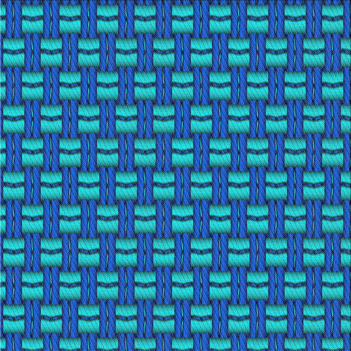 Square Patterned Blue Novelty Rug, pat2357