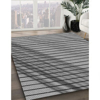 Patterned Black Novelty Rug, pat2358