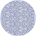 Square Patterned Lavender Blue Rug, pat2359blu