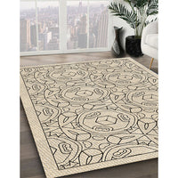 Patterned Moccasin Beige Rug, pat2359brn