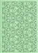Patterned Mint Green Rug, pat2359grn