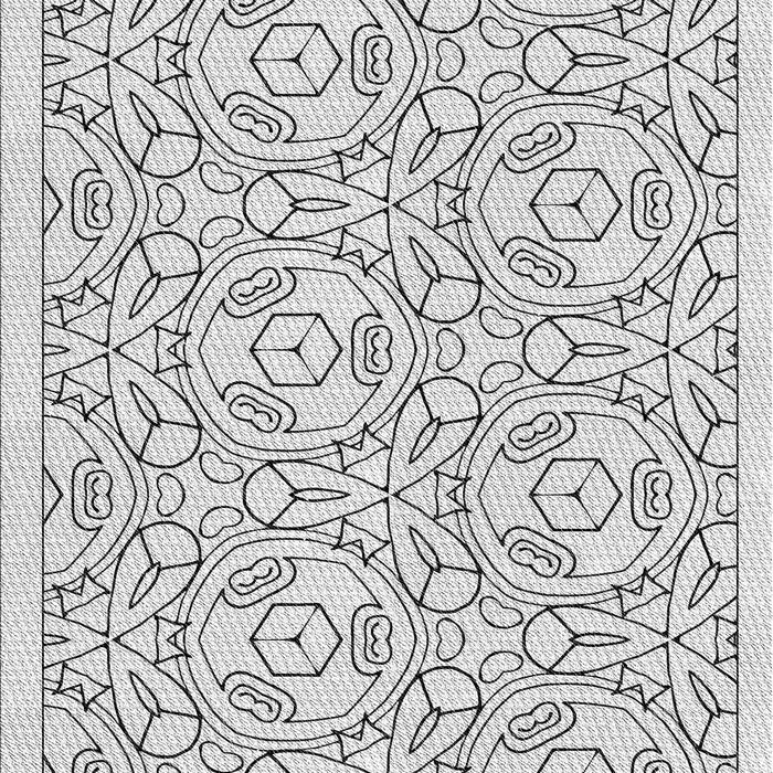 Machine Washable Transitional Platinum Gray Rug, wshpat2359gry