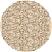 Square Patterned Copper Brown Rug, pat2359org