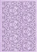 Machine Washable Transitional Lilac Purple Rug, wshpat2359pur