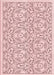 Patterned Pink Rug, pat2359rd