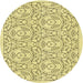 Square Patterned Sun Yellow Rug, pat2359yw