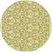 Square Machine Washable Transitional Sun Yellow Rug in a Living Room, wshpat2359yw