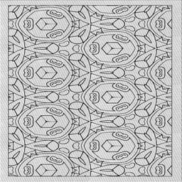 Sideview of Machine Washable Transitional White Smoke Rug, wshpat2359