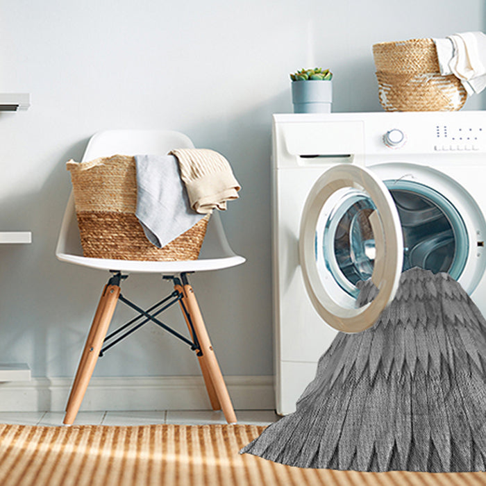 Machine Washable Transitional Gray Rug in a Washing Machine, wshpat236gry