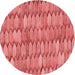 Square Patterned Ruby Red Rug, pat236rd