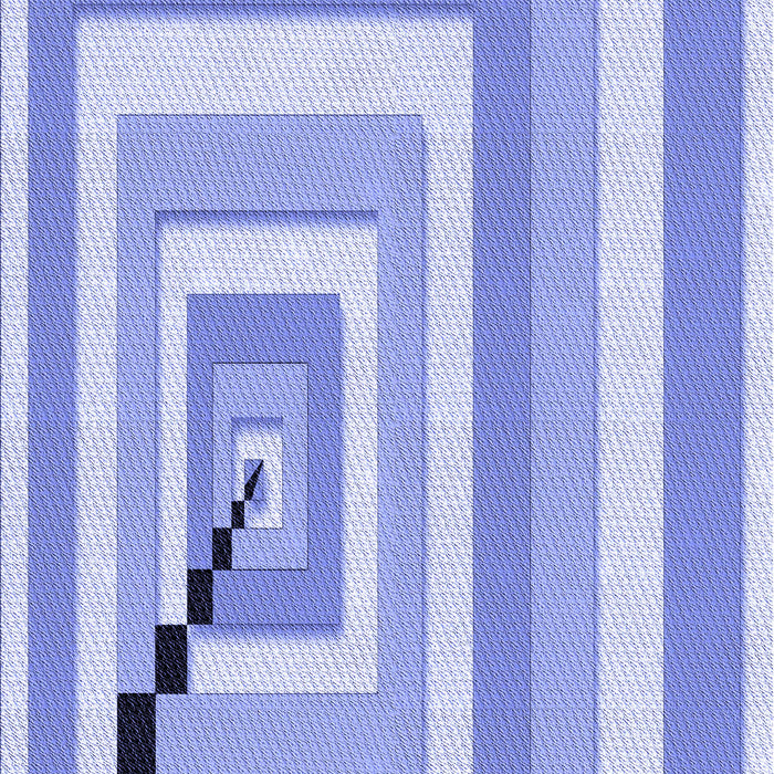 Patterned Light Slate Blue Rug, pat2360blu