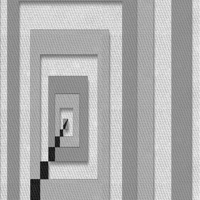 Machine Washable Transitional Gunmetal Gray Rug, wshpat2360gry