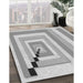 Patterned Gunmetal Gray Rug in Family Room, pat2360gry