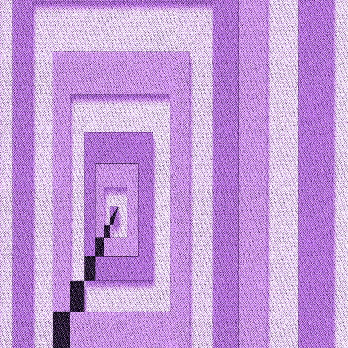 Machine Washable Transitional Blossom Pink Rug, wshpat2360pur