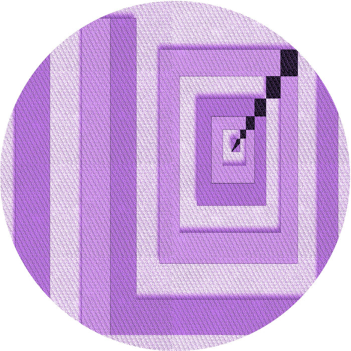 Square Patterned Blossom Pink Rug, pat2360pur