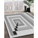 Machine Washable Transitional Platinum Gray Rug in a Family Room, wshpat2360