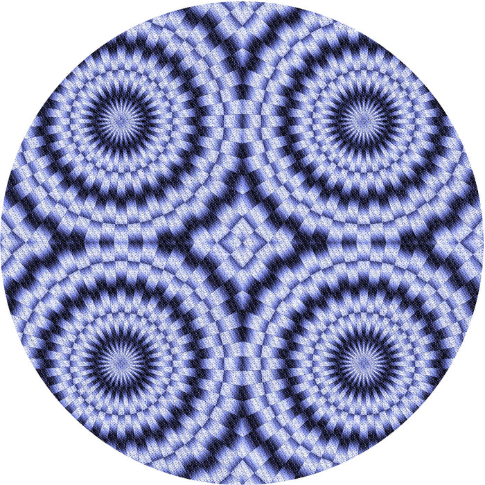 Square Machine Washable Transitional Sapphire Blue Rug in a Living Room, wshpat2361blu