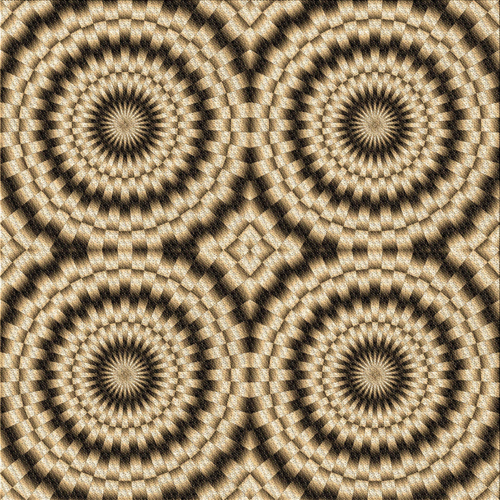 Round Machine Washable Transitional Yellow Rug, wshpat2361brn