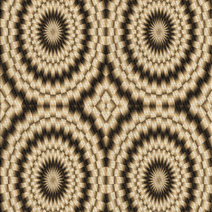 Patterned Yellow Rug, pat2361brn