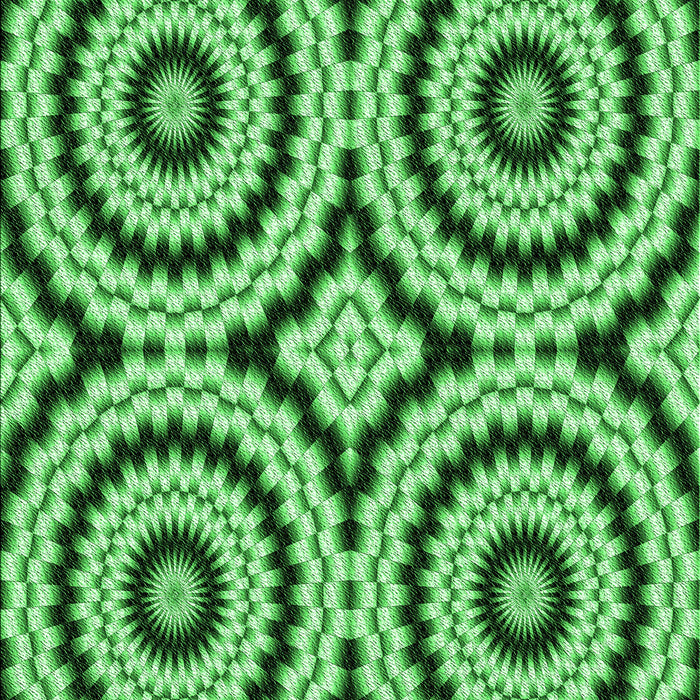 Patterned Green Rug, pat2361grn