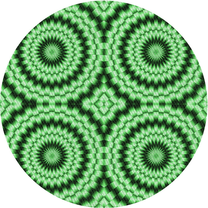 Square Patterned Green Rug, pat2361grn