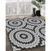 Patterned Silver Gray Rug in Family Room, pat2361gry