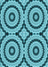 Patterned Teal Green Rug, pat2361lblu