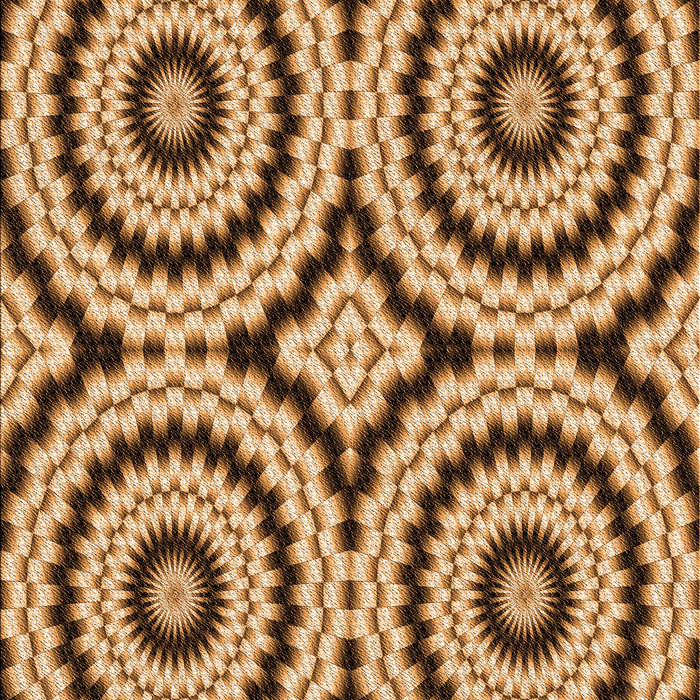 Patterned Yellow Orange Rug, pat2361org