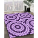 Machine Washable Transitional Pastel Purple Pink Rug in a Family Room, wshpat2361pur