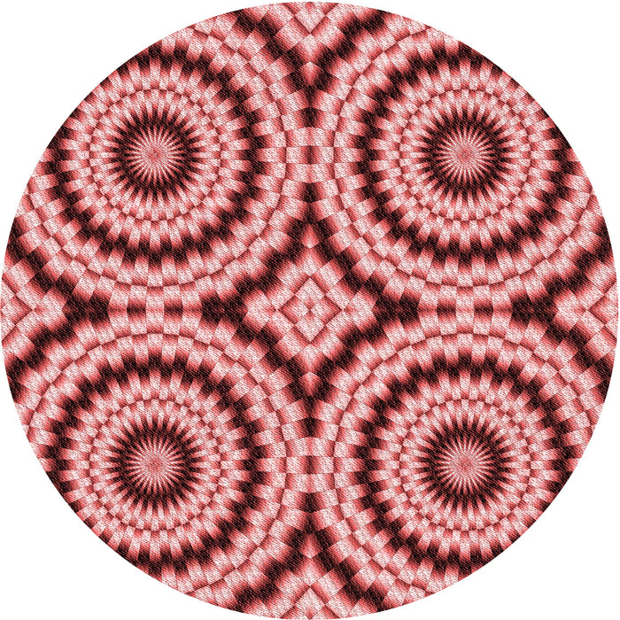 Square Patterned Pastel Pink Rug, pat2361rd